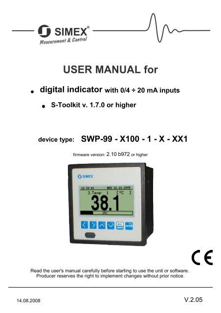 Simex User Manual
