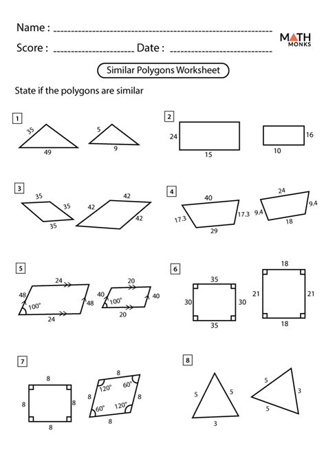 Similar Polygons Worksheet Answers Properties Of Polygons Worksheet - Properties Of Polygons Worksheet