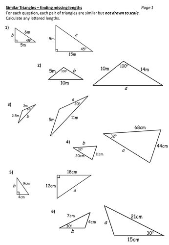 Similar Triangles Worksheet Primary Resources Twinkl Working With Similar Triangles Worksheet Answers - Working With Similar Triangles Worksheet Answers