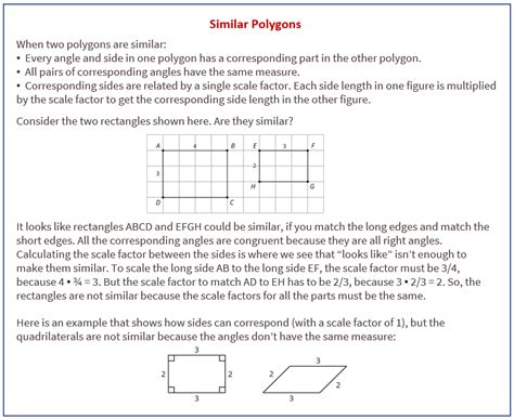 Full Download Similar Polygons Answers And Work Shown 