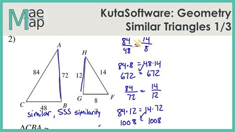 Download Similar Triangles Kuta 
