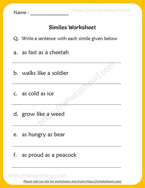 Similes Worksheet 6th Grade   6th Grade Reading Amp Writing Educational Resources - Similes Worksheet+6th Grade