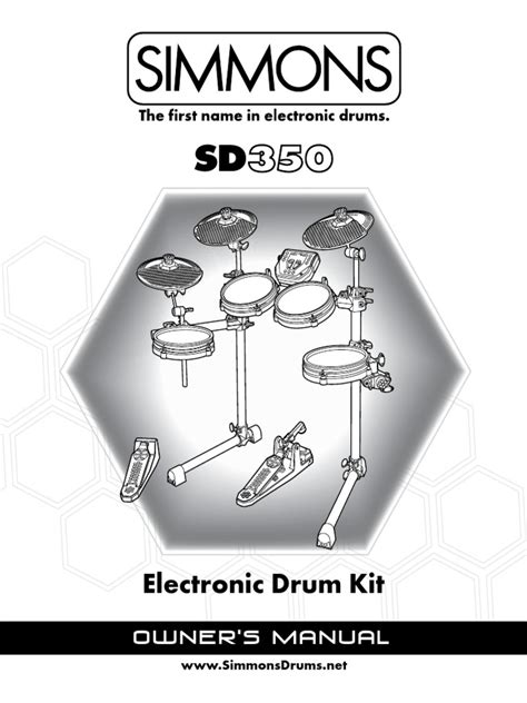 simmons sd350 manual