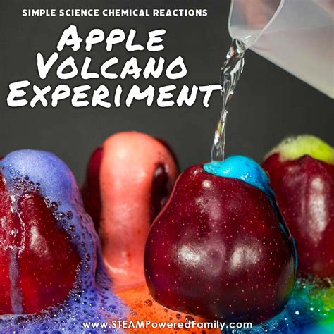 Simple Apple Volcano Science Experiment For Kids Science Experiments Volcano - Science Experiments Volcano