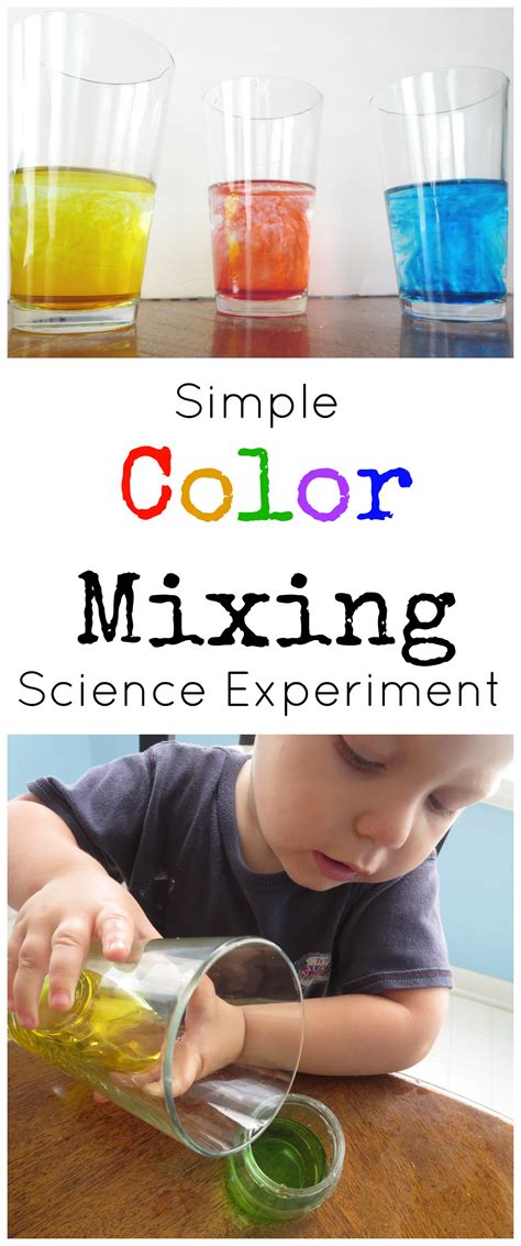 Simple Color Mixing Science Experiment For Preschoolers Color Science Experiments For Preschoolers - Color Science Experiments For Preschoolers
