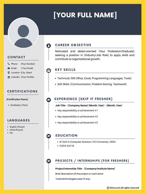 Simple Cv Format