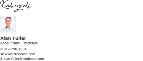 Simple Email Signature Template