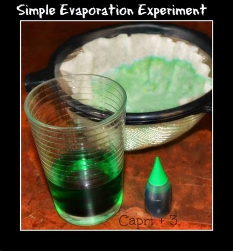 Simple Evaporation Experiment Capri 3 Water Evaporation Science Experiment - Water Evaporation Science Experiment