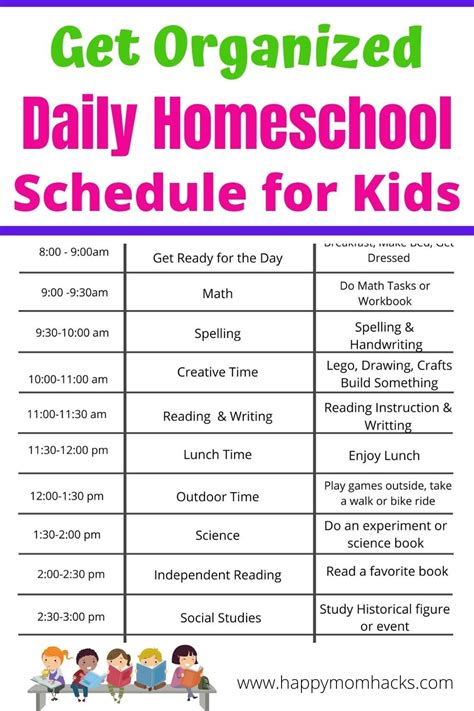Simple Homeschool Kindergarten Schedule Tips On Creating Your Homeschool Kindergarten Daily Schedule Worksheet - Homeschool Kindergarten Daily Schedule Worksheet