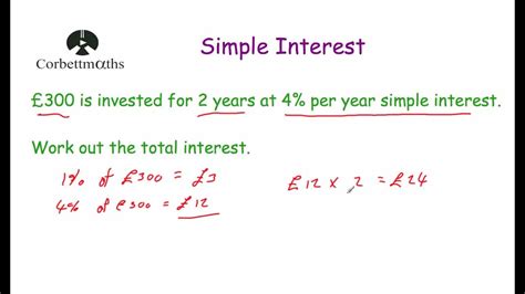 Simple Interest Practice Questions Corbettmaths Simple Interest Worksheet - Simple Interest Worksheet