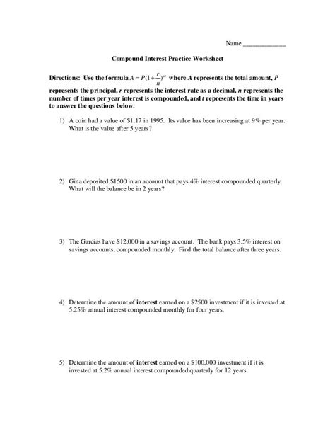 Simple Interest Worksheet With Answers   Greatest Common Factor Worksheet Answer Key - Simple Interest Worksheet With Answers