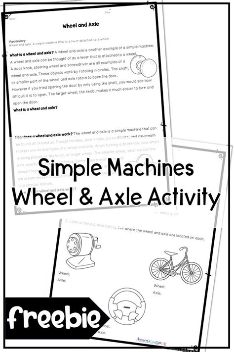 Simple Machine Wheel And Axle Worksheets Amp Teaching Wheel And Axle Worksheet - Wheel And Axle Worksheet