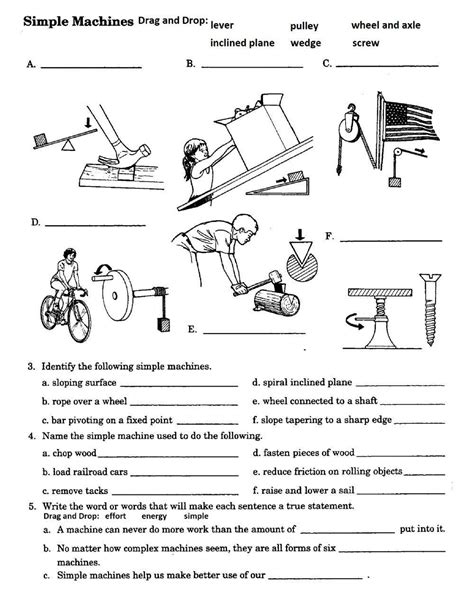 Simple Machines Answer Key