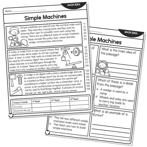 Simple Machines Reading Passage Teaching Resources Tpt Simple Machines Reading Comprehension Worksheet - Simple Machines Reading Comprehension Worksheet