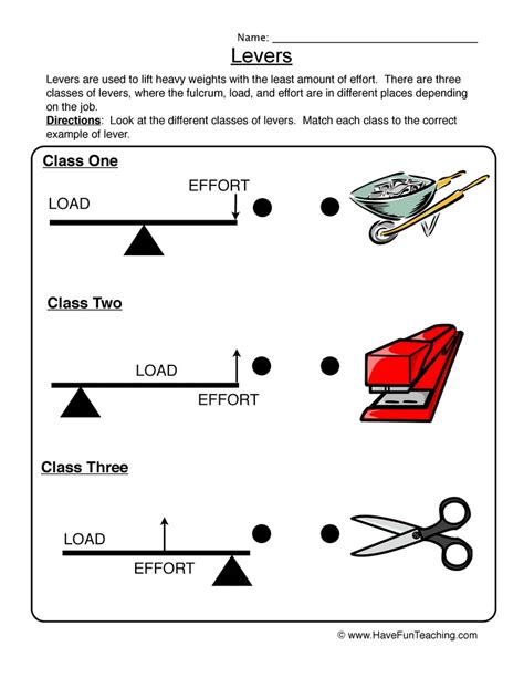 Simple Machines Teacher Worksheets Levers And Pulleys Worksheet - Levers And Pulleys Worksheet