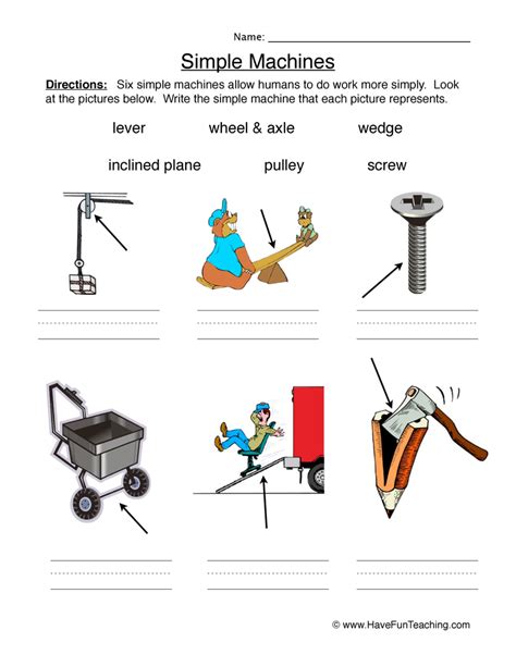 Simple Machines Worksheets Easy Teacher Worksheets Simple Machines For Kids Worksheet - Simple Machines For Kids Worksheet