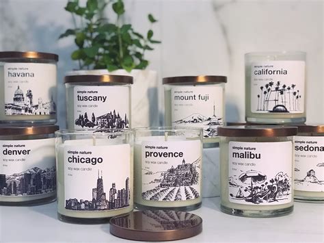 simple nature candles