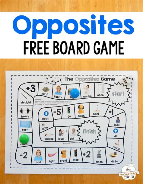 Simple Opposites Game The Measured Mom Opposites Activities For Kindergarten - Opposites Activities For Kindergarten