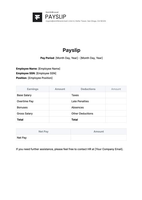simple payslip template uk bing