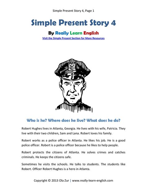 Simple Present Story