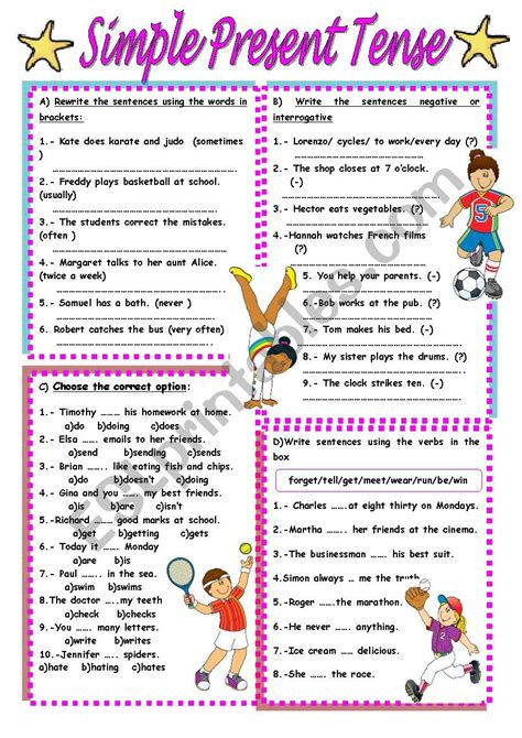 Simple Present Tense Worksheets For Grade 3 Your Pronoun 3rd Grade Worksheet - Pronoun 3rd Grade Worksheet