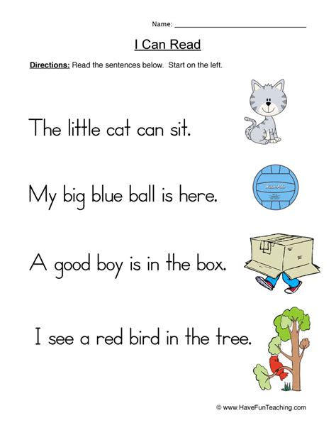 Simple Sentences Reading Practice Worksheet Have Fun Teaching Sentence Fluency Worksheet - Sentence Fluency Worksheet