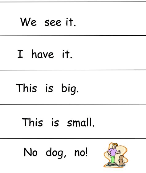 Simple Sight Words Sentences Book For Kindergarten Kindergarten Sentences Using Sight Words - Kindergarten Sentences Using Sight Words