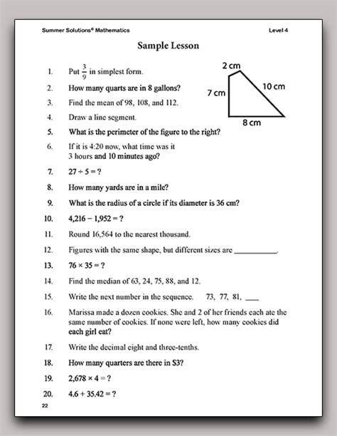 Simple Solutions Answer Key Lesson 66