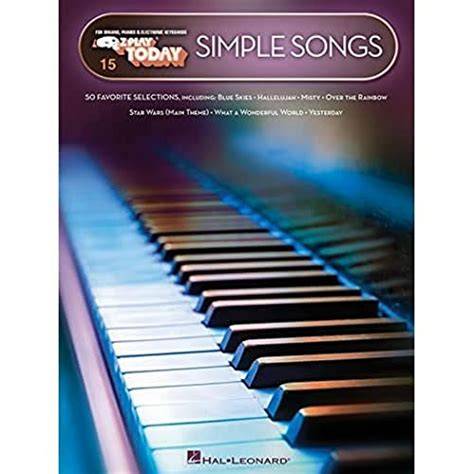 simple songs e z play today volume 15 e z play to