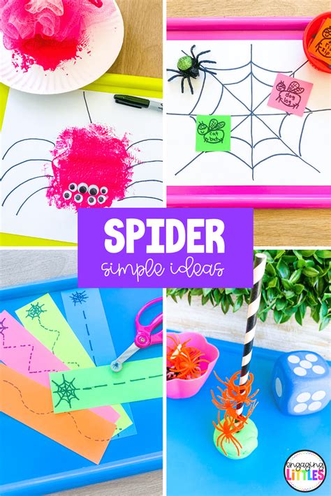 Simple Spider Activities Engaging Littles Spider Template For Preschool - Spider Template For Preschool