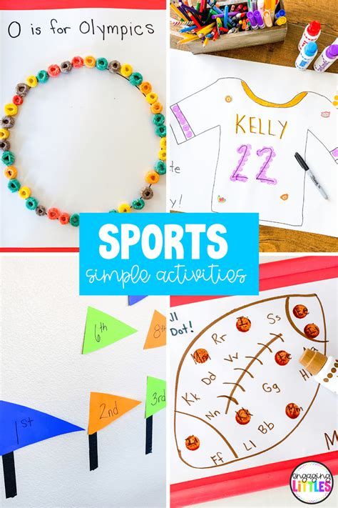 Simple Sports Themed Activities Engaging Littles Sports For Kindergarten - Sports For Kindergarten