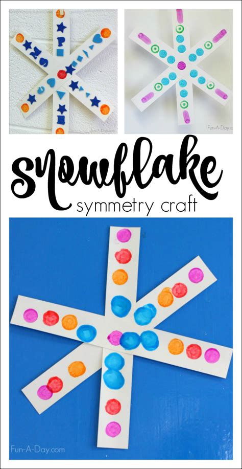 Simple Symmetry Snowflake Craft For Preschoolers Fun A Snowflake Activities For Kindergarten - Snowflake Activities For Kindergarten