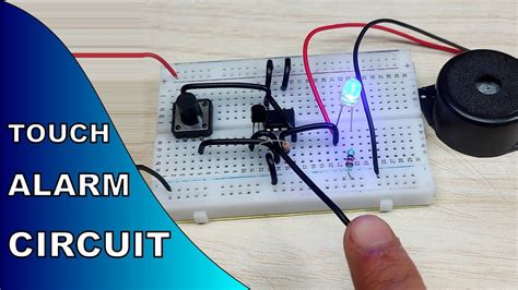 simple touch alarm circuit using ic 555