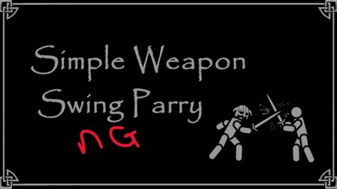 simple weapon swing parry