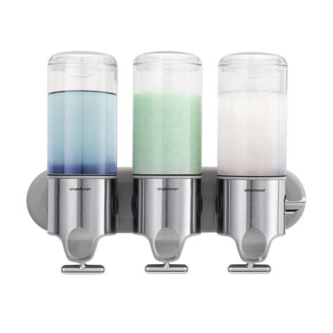 simplehuman® Triple Wall Mount Soap Pumps BT1029