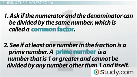 Simplest Form Definition Overview Amp Examples Study Com Expressing Fractions In Simplest Form - Expressing Fractions In Simplest Form