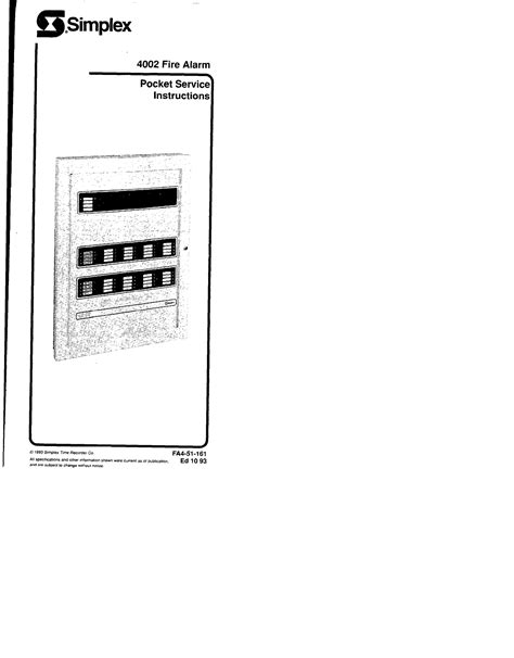 simplex 4002 manual