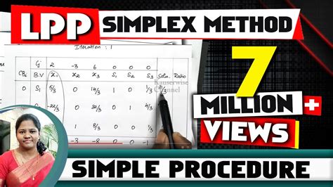Simplex Method In Lpp