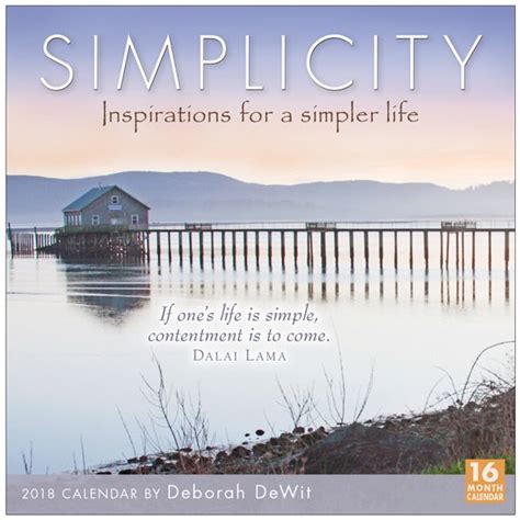 Read Simplicity Inspirations For A Simpler Life By Deborah Dewit 2018 Boxed Daily Calendar Cb0264 