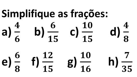 Simplificação De Fração