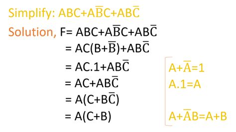 Simplify Boolean Expression