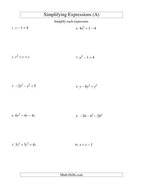 Simplify In Algebra Math Is Fun Simplify Math Expressions - Simplify Math Expressions