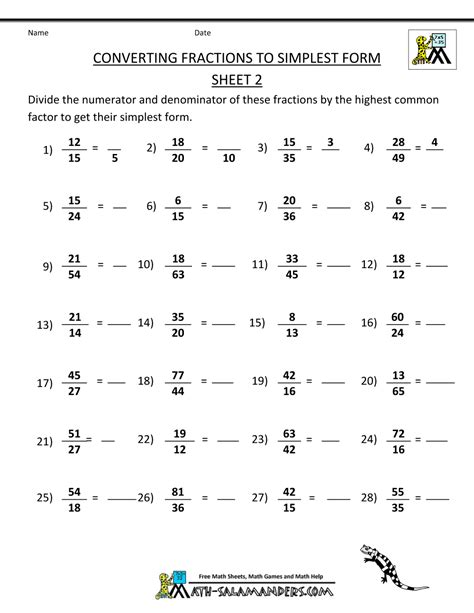 Simplifying Fractions 6th Grade Worksheet   Fraction Worksheets 4th Grade Fraction Printables Grade - Simplifying Fractions 6th Grade Worksheet