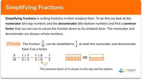 Simplifying Fractions Gcse Maths Steps Amp Examples Simplest Terms Fractions - Simplest Terms Fractions