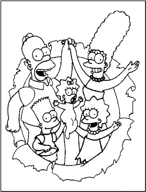 simpsons coloring pages