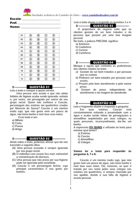 Simulado De Portugues