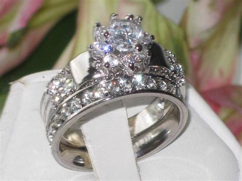 simulated diamond wedding sets: Search Result eBay