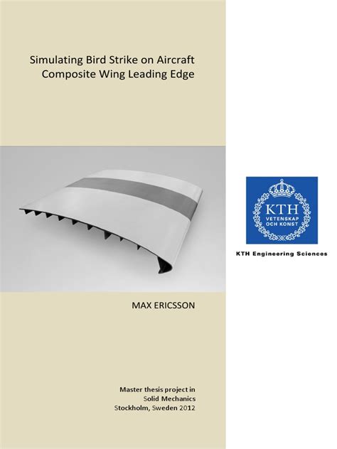 Read Simulating Bird Strike On Aircraft Composite Wing Leading Edge 