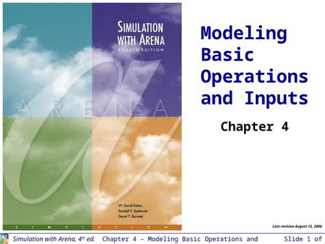 Simulation With Arena Chapter 4 Solutions