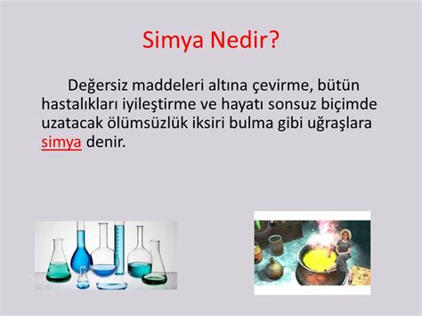 Simya Nedir Kısaca